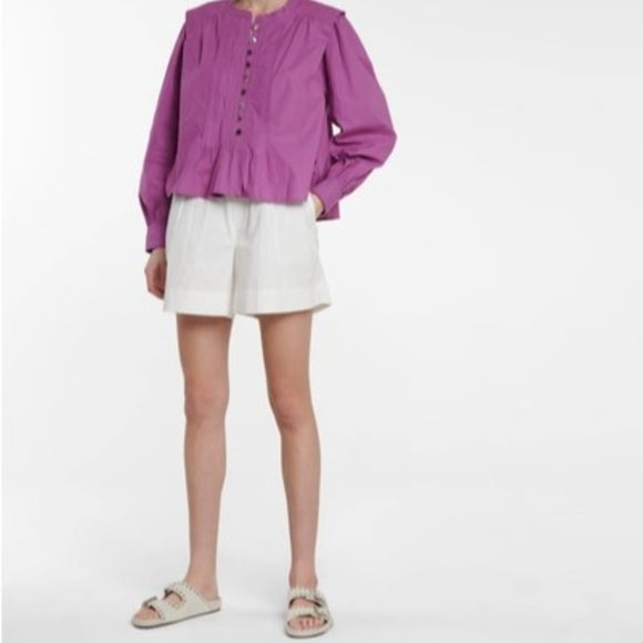 ISABEL MARANT ETOILE Purple Okina Blouse - Size 38 / Small / Medium US 4-6 - Picture 14 of 16